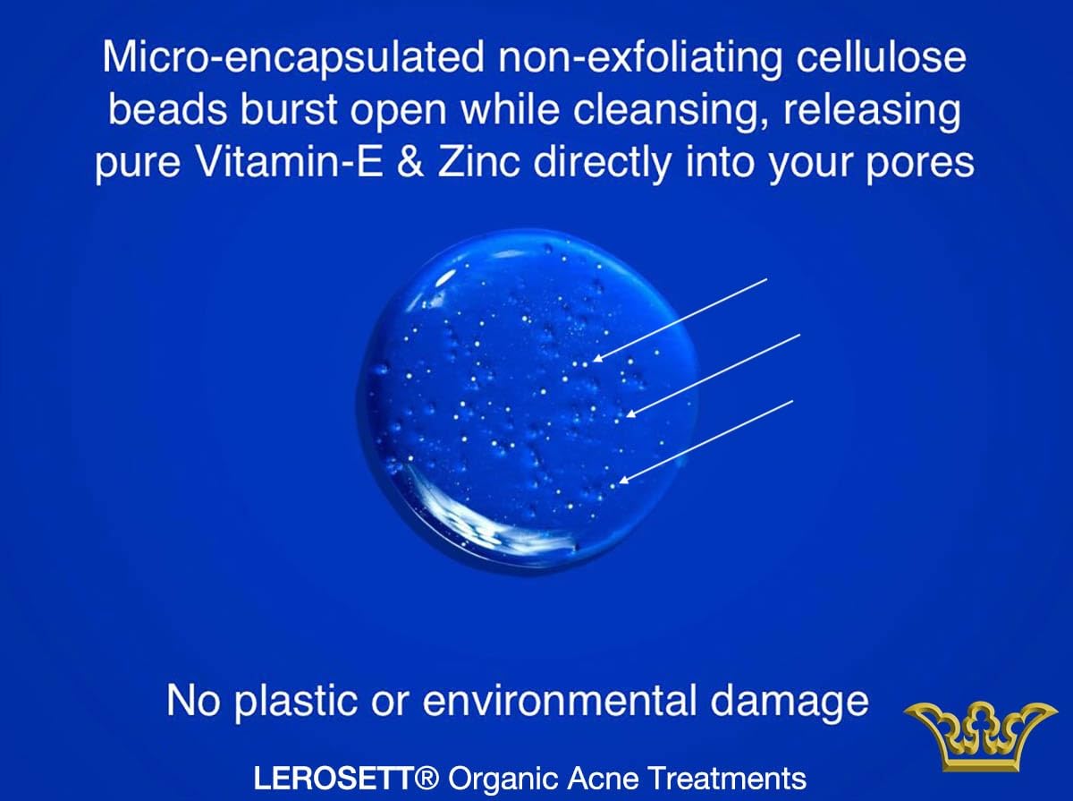 LEROSETT® Purifying (ClearSkin) Face Wash 6.7 oz-Based on Nutrient Rich Organic Aloe