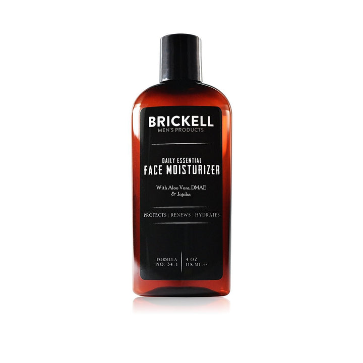 Brickell Men's Daily Essential Face Moisturizer for Men - Natural & Organic Face Lotion - 4 oz - Unscented : Unscented, 4 Ounce