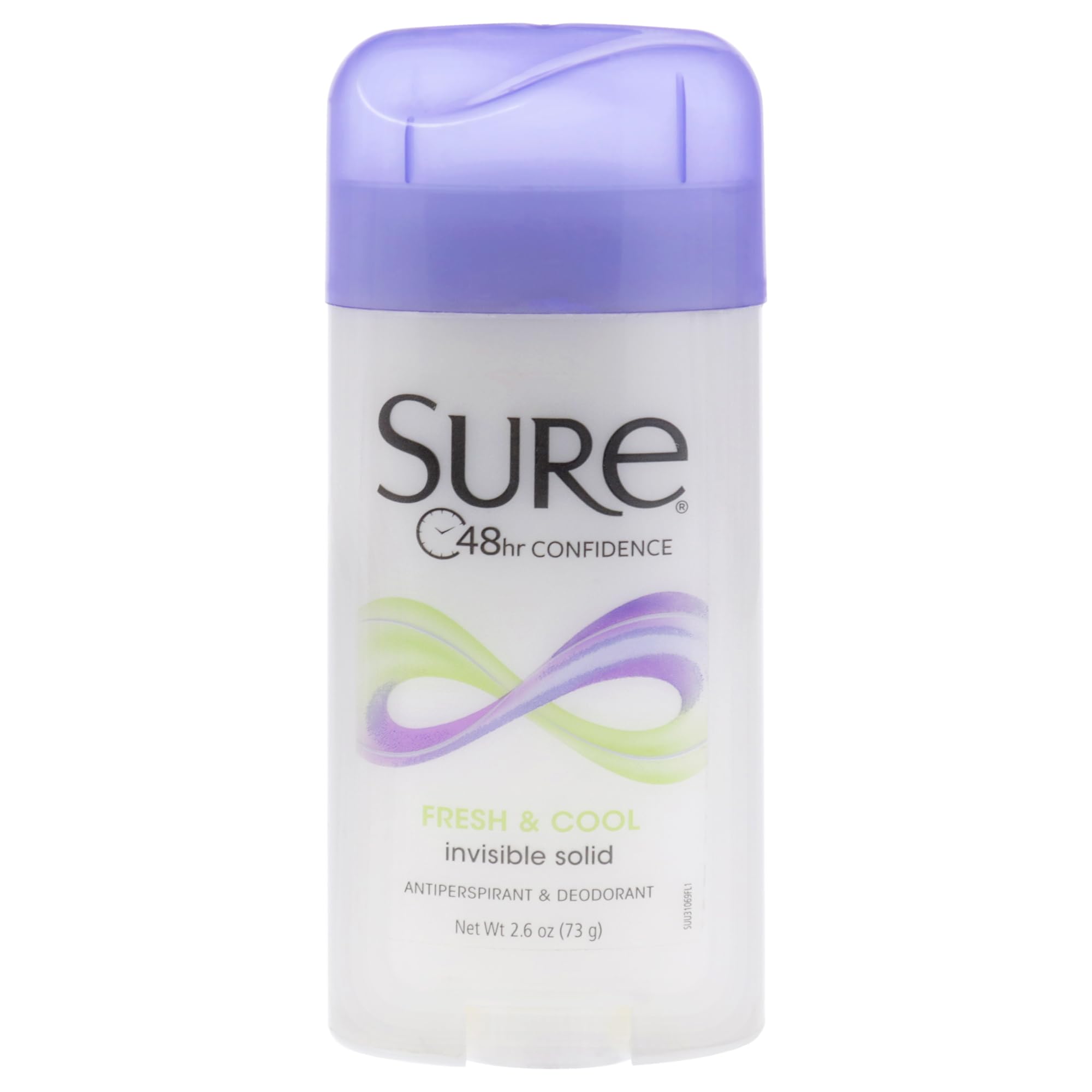 Fresh/Cool, 2.6 Ounce (Pack of 6) : Sure Women's Invisible Solid Deodorant, Fresh/Cool, 2.6 Ounce (Pack of 6)