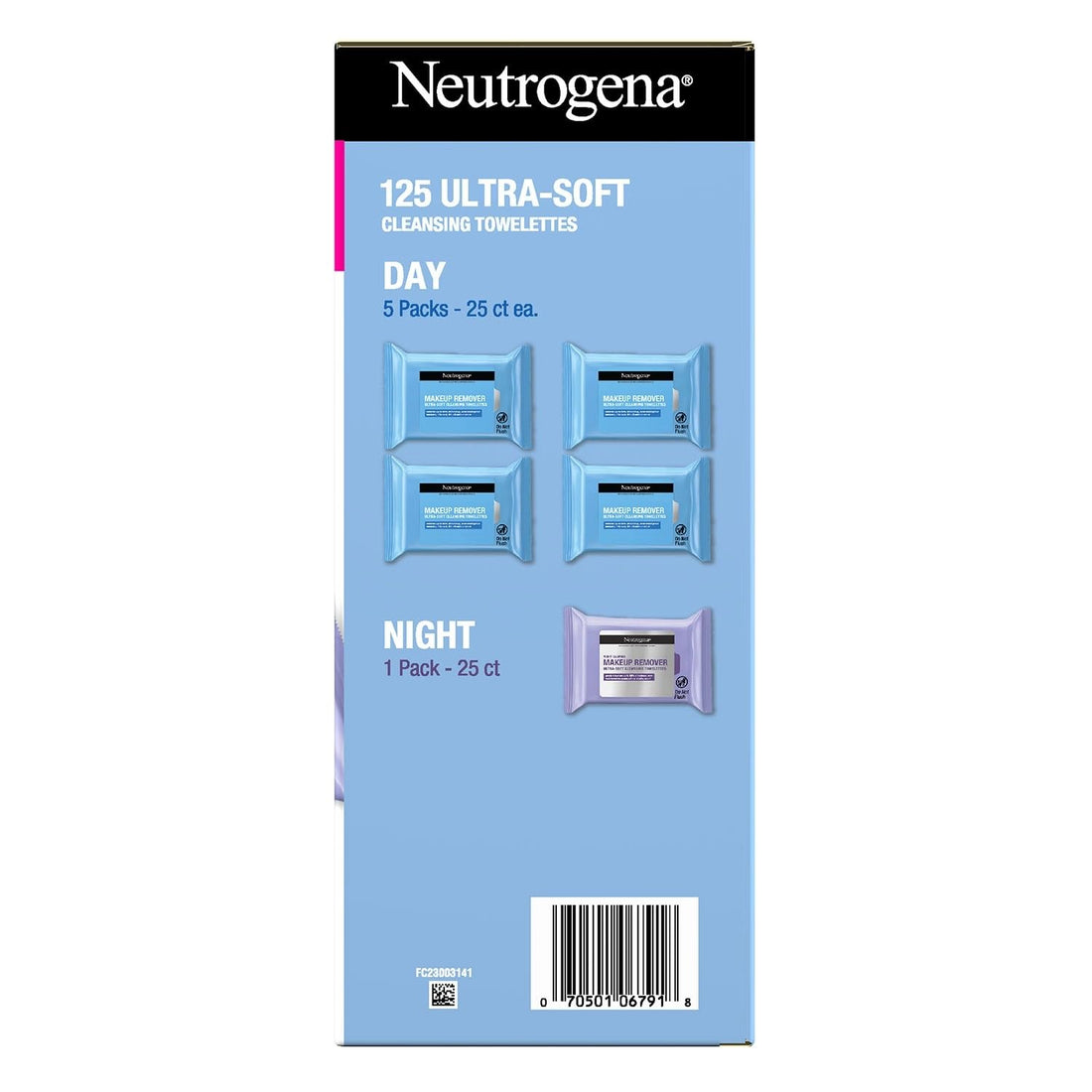 Neutrogena Makeup Remover & Night Calming Cleansing Towelettes (125 Count)