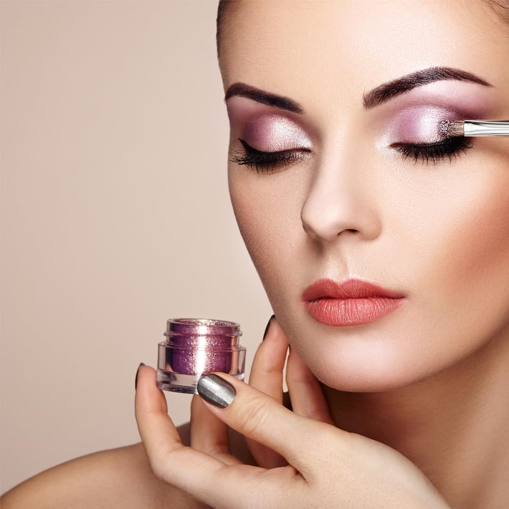 4 PACK Flat Concealer Brush, Under Eye Brightening Eye Blending Makeup Brush, for Concealing Blending Setting Buffing with Powder Liquid Cosmetics Face Brush