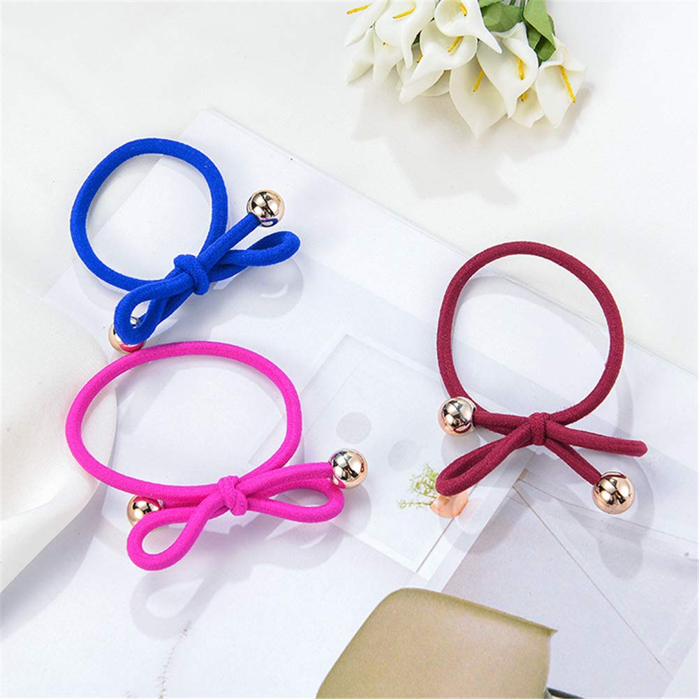 Casualfashion 20Pcs Elastic Hair Bow Ties Band Ponytail Holders Scrunchie Headband