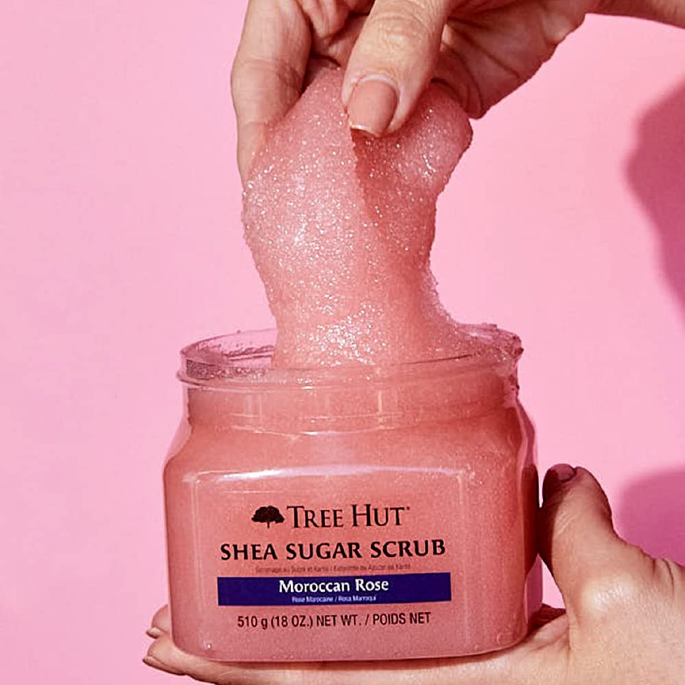 Tree Hut Shea Sugar Body Scrub Moroccan Rose, 510g