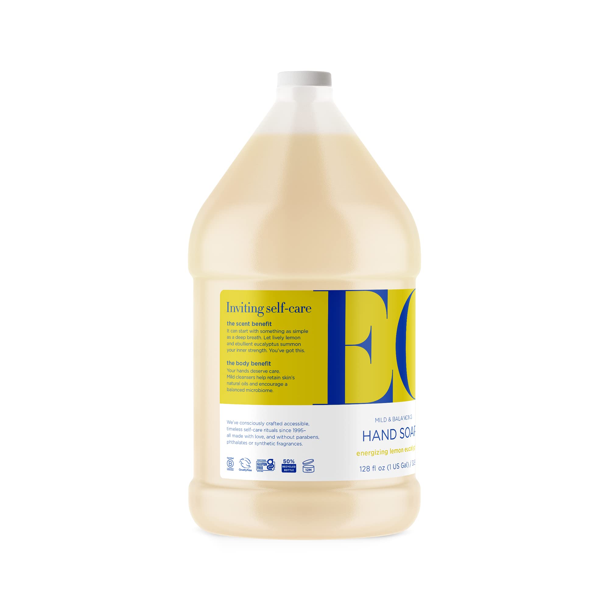 EO Hand Soap: Lemon and Eucalyptus, 128 Ounce Refill