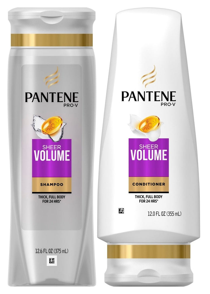 Pantene Pro-V Sheer Volume, DUO Set Shampoo + Conditioner, 12.6 Ounce, 1 each by Pantene
