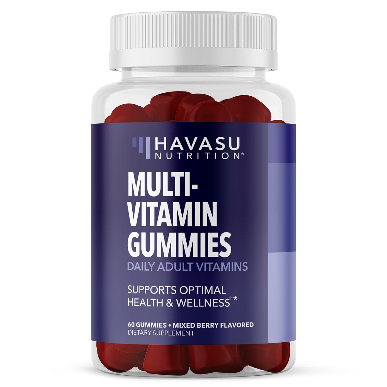 Multivitamin Gummies for Adults - Daily Gummy with Vitamin C, D, and Zinc for Men and Women - 60 Count - GLP-1 Nutritional Support for Optimal Health and Wellness - 1 Month Supply, Mixed Berry Flavor