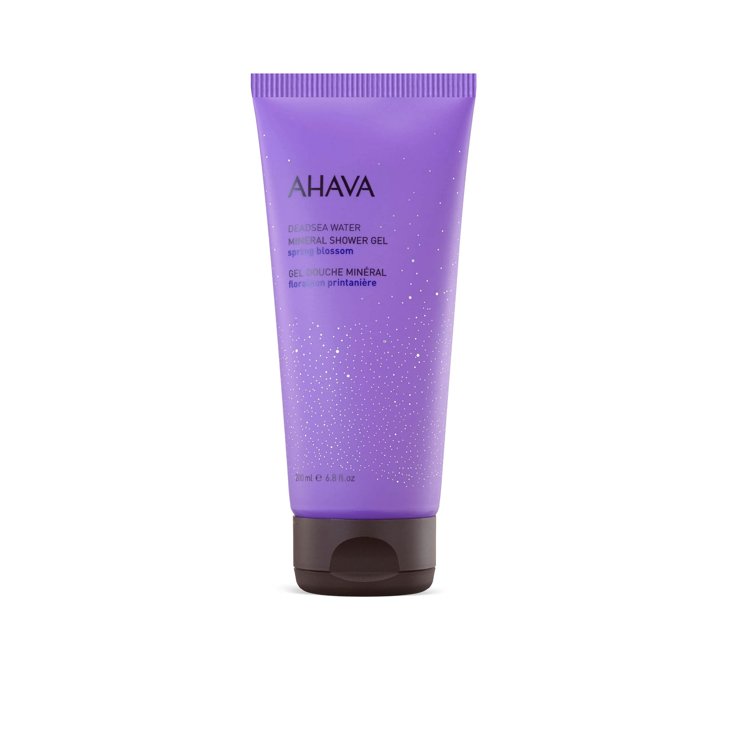 AHAVA Dead Sea Water Mineral Shower Gel, Spring Blossom - Refreshes & Relaxes, Washes Away Dirts & Impurities, Enriched with Exclusive Mineral Blend of Dead Sea, Osmoter & Zinc, 6.8 Fl.Oz