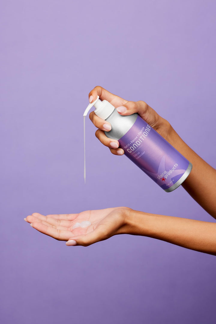 Eco-Friendly Conditioner - Citrus Lavender - Sulfate Free, 16 oz (Refillable Bottle with Pump)