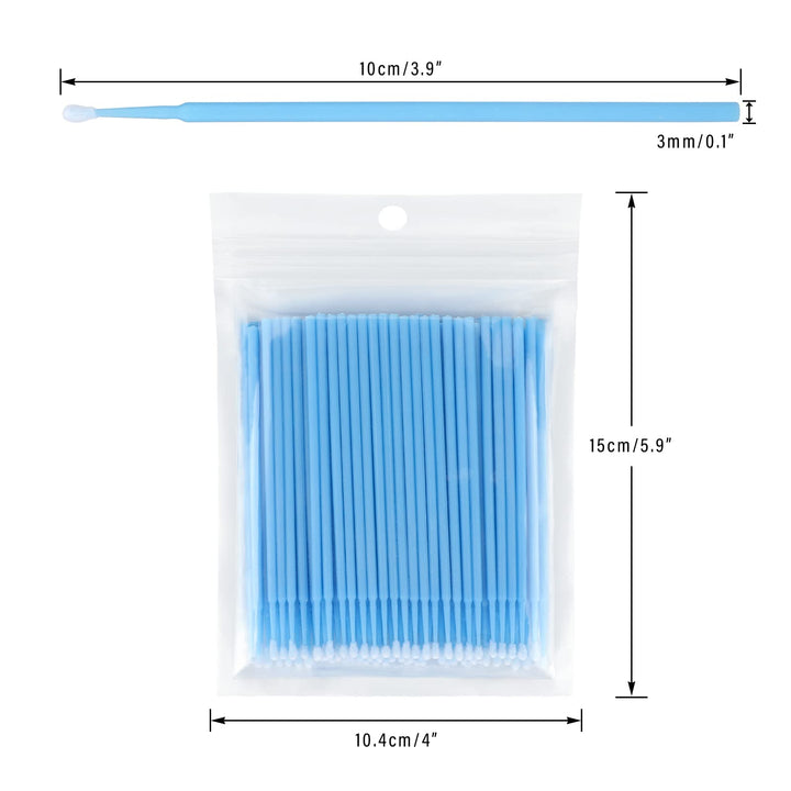 500 PCS Disposable Micro Applicators Brush for Makeup and Personal Care (Head Diameter: 2.5mm)- 5 X 100 PCS