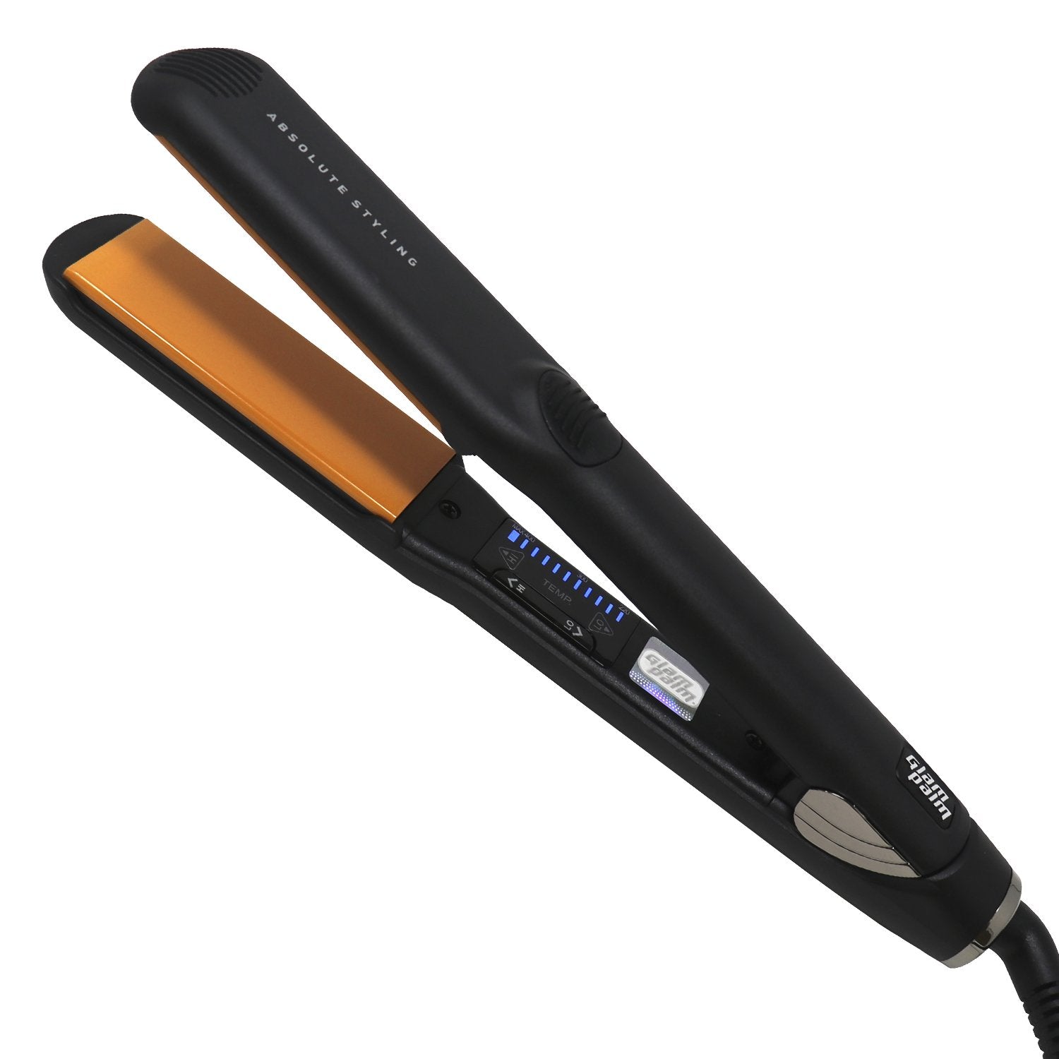 GlamPalm Classic Ceramic Hair Styling Flat Iron, 1 1/4 Inch
