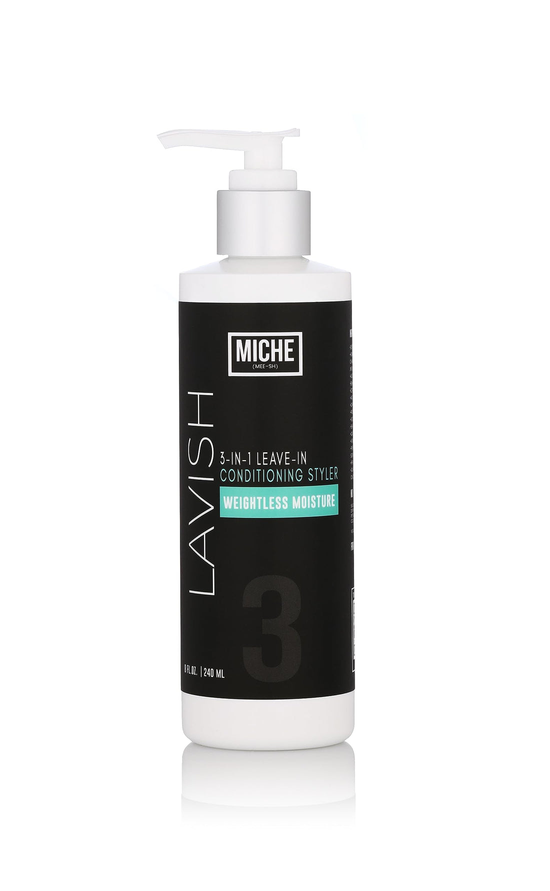 Miche Lavish Leave-In Conditioner For Curly, Kinky Or Wavy Hair, Silicone And Paraben Free - 8oz