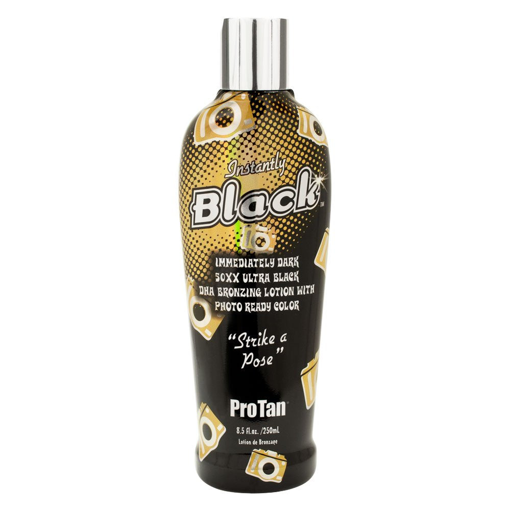Pro Tan INSTANTLY BLACK Immediately Dark DHA Bronzer - 8.5 oz.