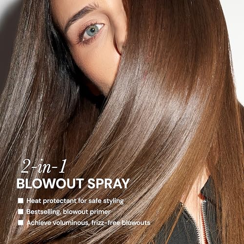 L'ANGE HAIR Glass Hair Thermal Blowout Primer | Heat Protectant Spray for Frizz-Free Styling | Lightweight Formula for Smooth, Silky Hair | Humidity-Resistant Shine Enhancer | 5 fl oz Bottle