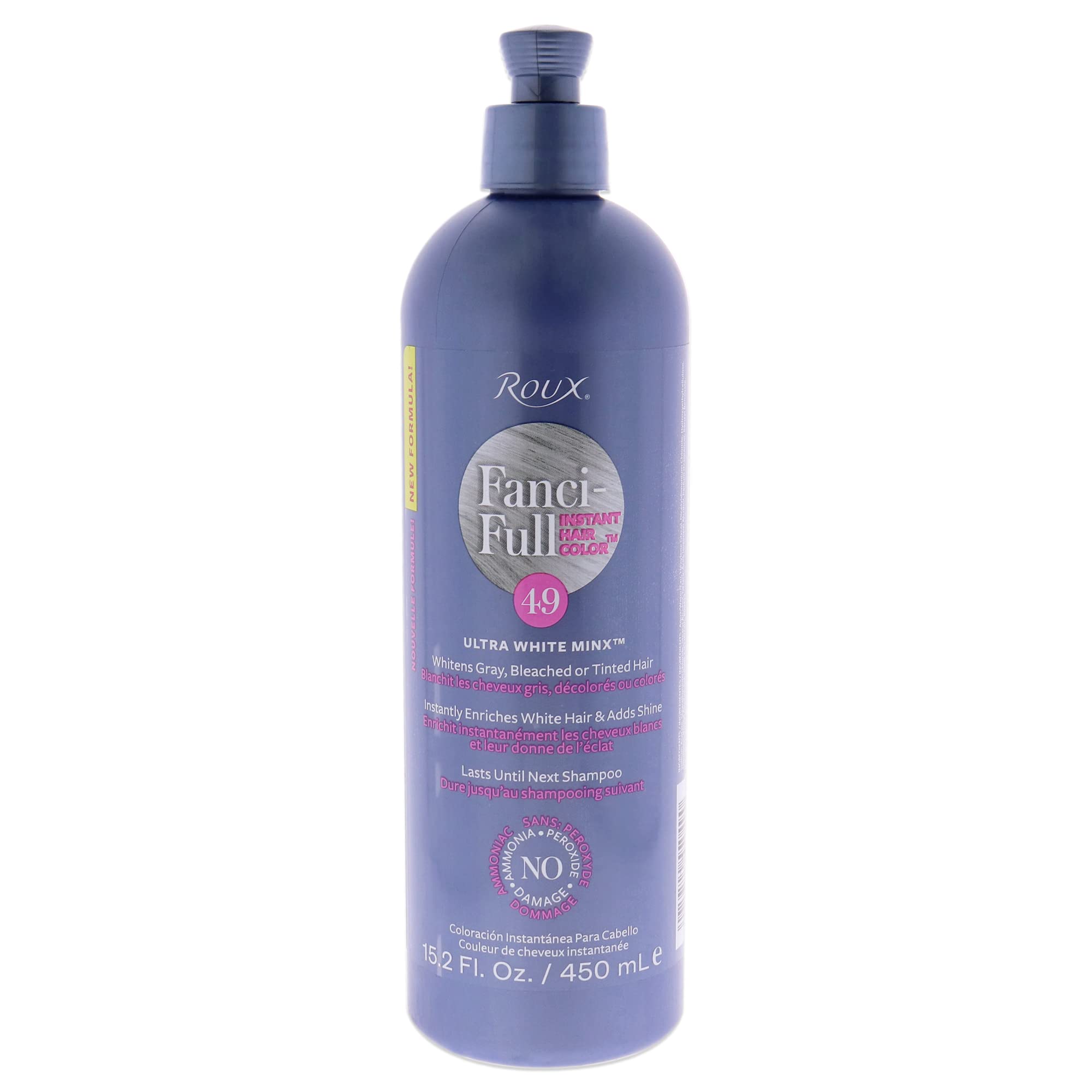 Roux Fanci-Full Rinse, 49 Ultra White Minx, 15.2 Fluid Ounce
