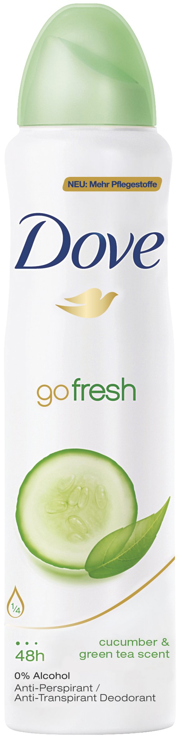 Dove Unisex Go Fresh Cucumber & Green Tea Deodorant 48H Spray 150 Ml / 5 Fl Oz