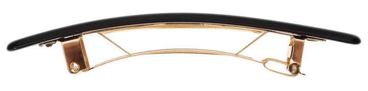 France Luxe Small Luxury Rectangle Barrette Black