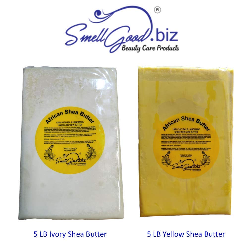 Raw Unrefined Ivory Shea Butter TOP GRADE Ghana 10 LBS