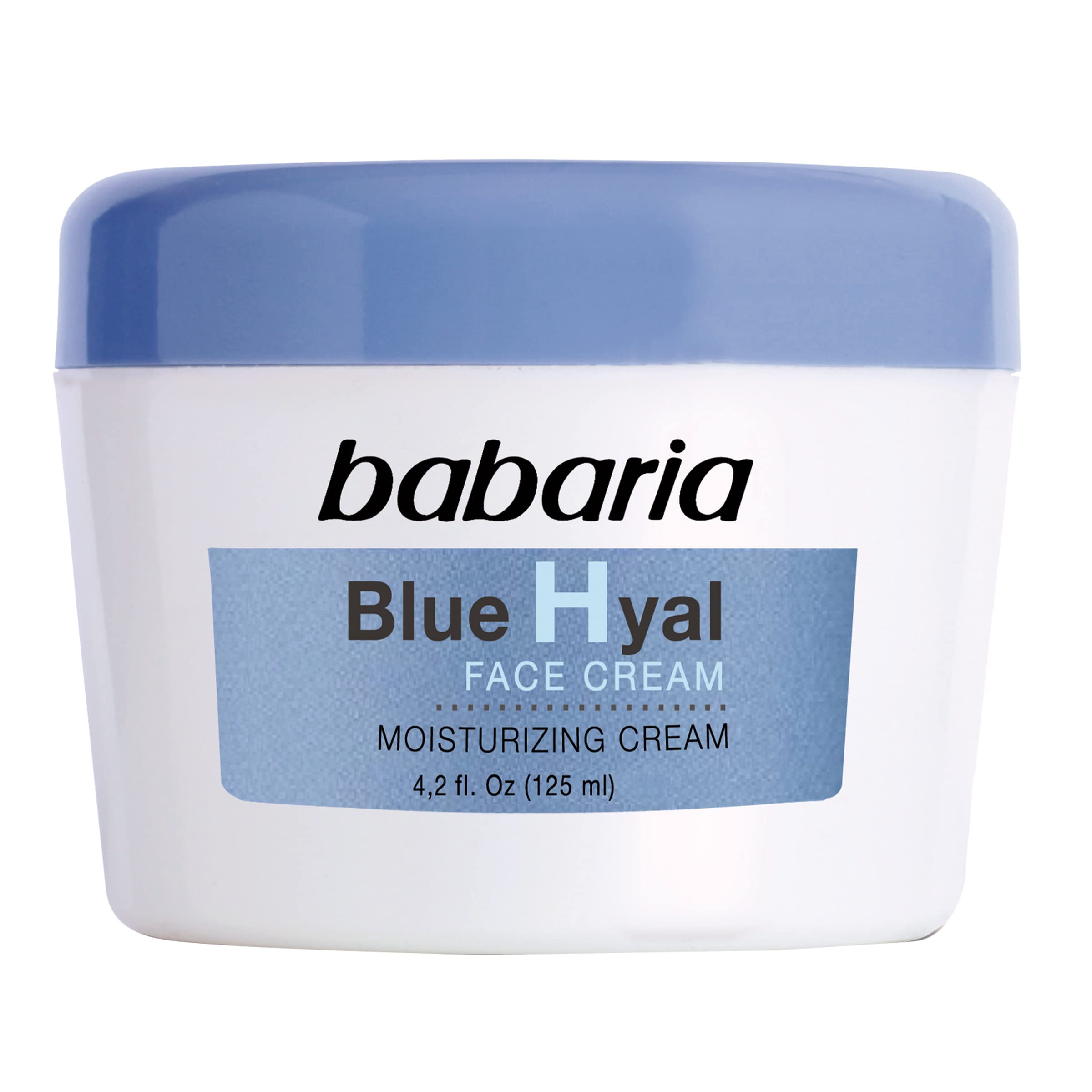 Babaria Hyaluronic Acid Face Cream - Intensely Hydrates and Smooths Your Epidermis - Provides Hydration and Reduced Flaccidity - Reduces Wrinkles and Fine Lines - Suitable for All Skin Types - 4.2 oz