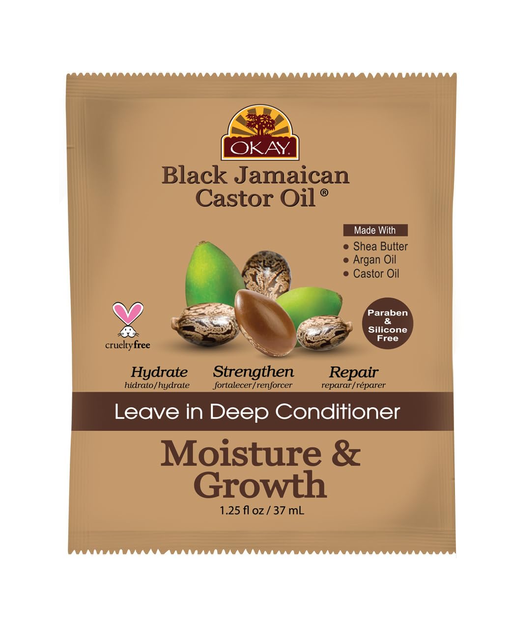 Okay Black Jamaican Castor Oil Leave-In Deep Conditioner 1.5OZ