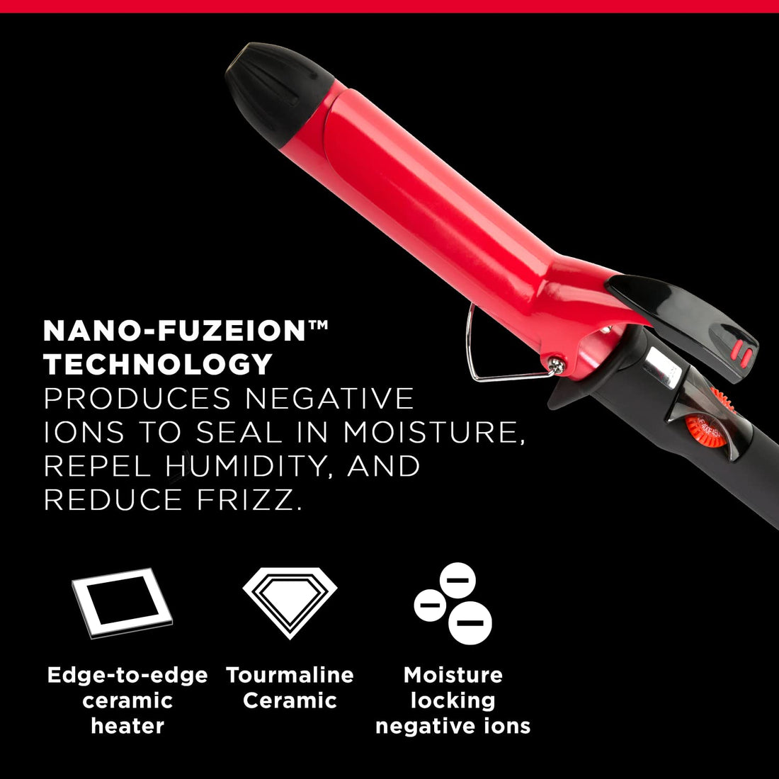 FHI HEAT Platform Tourmaline Ceramic Professional Curling Iron, 1 Ã‚¼-Inch