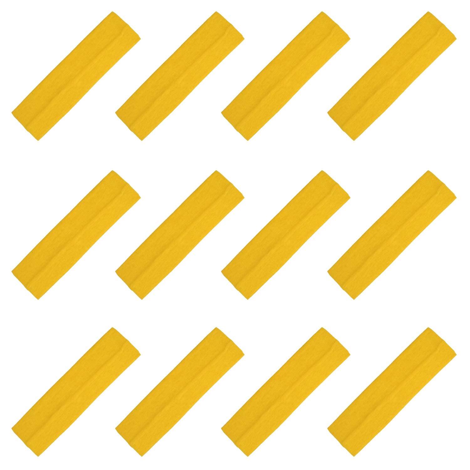 Kenz Laurenz Soft and Stretchy Elastic Cotton Headbands, (Pack of 12) - Sunfer