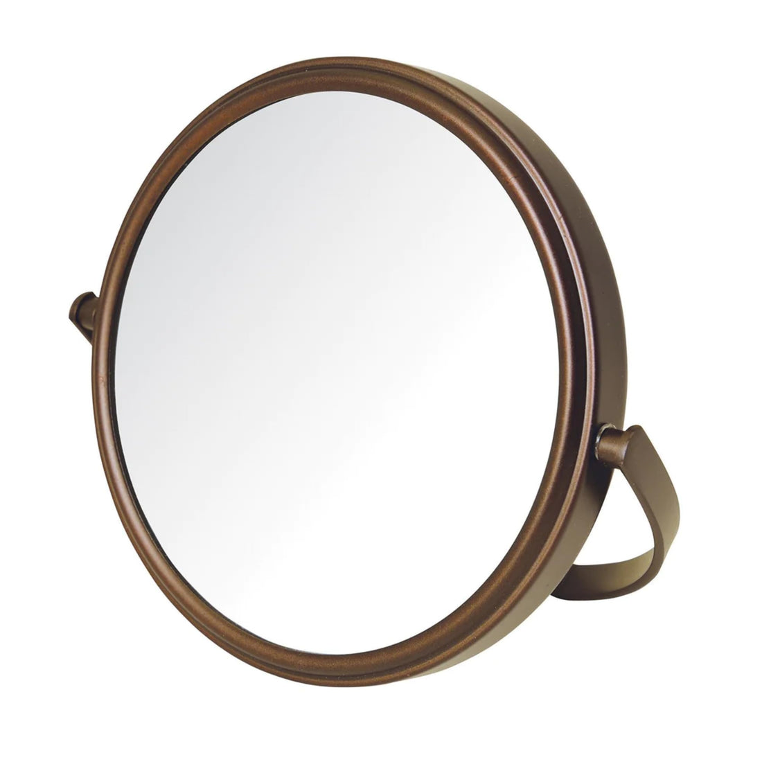 Jerdon MC109BZP Dual-Sided 5X/1X Magnification Table Top Makeup Mirror, Bronze Finish