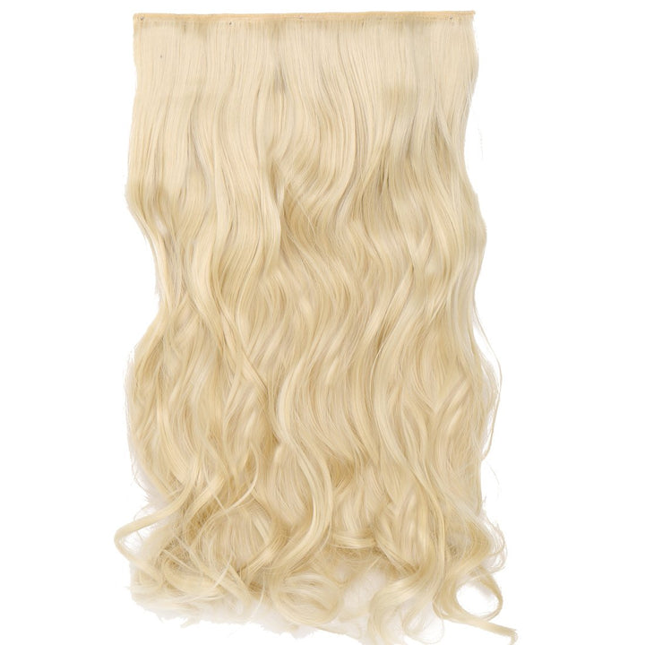 S-noilite Elegant 29(73cm) Longest Curly Bleach Blonde 3/4 Full Head One Piece 5 Clips Clip in Hair Extensions