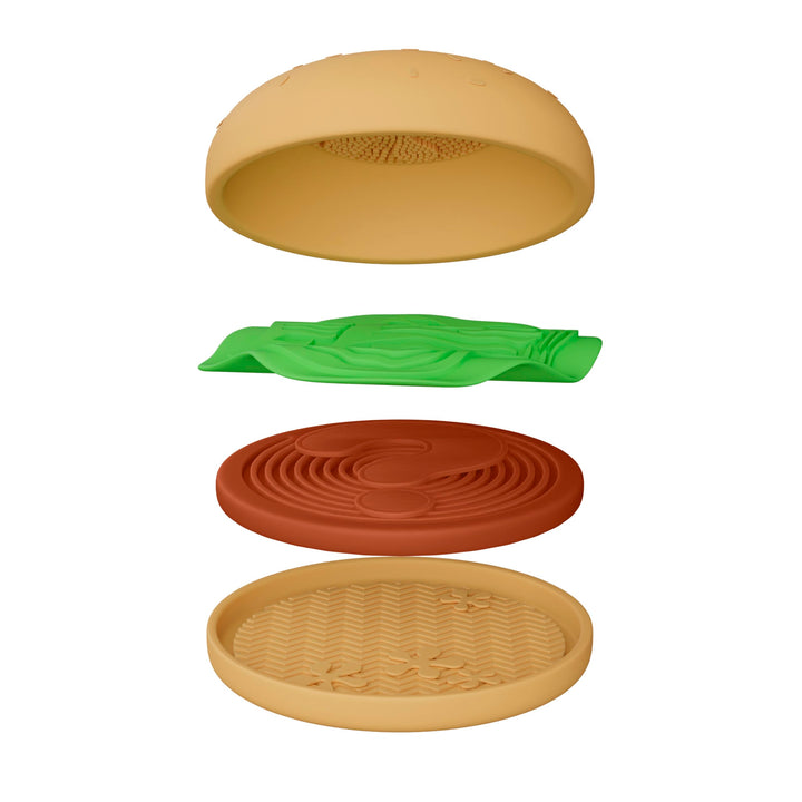 wet n wild SpongeBob Sponge & Brush Cleansing Pads, Flexible Silicone Cleaning Surface, Deep-Cleans All Brush Sizes – Krabby Patty