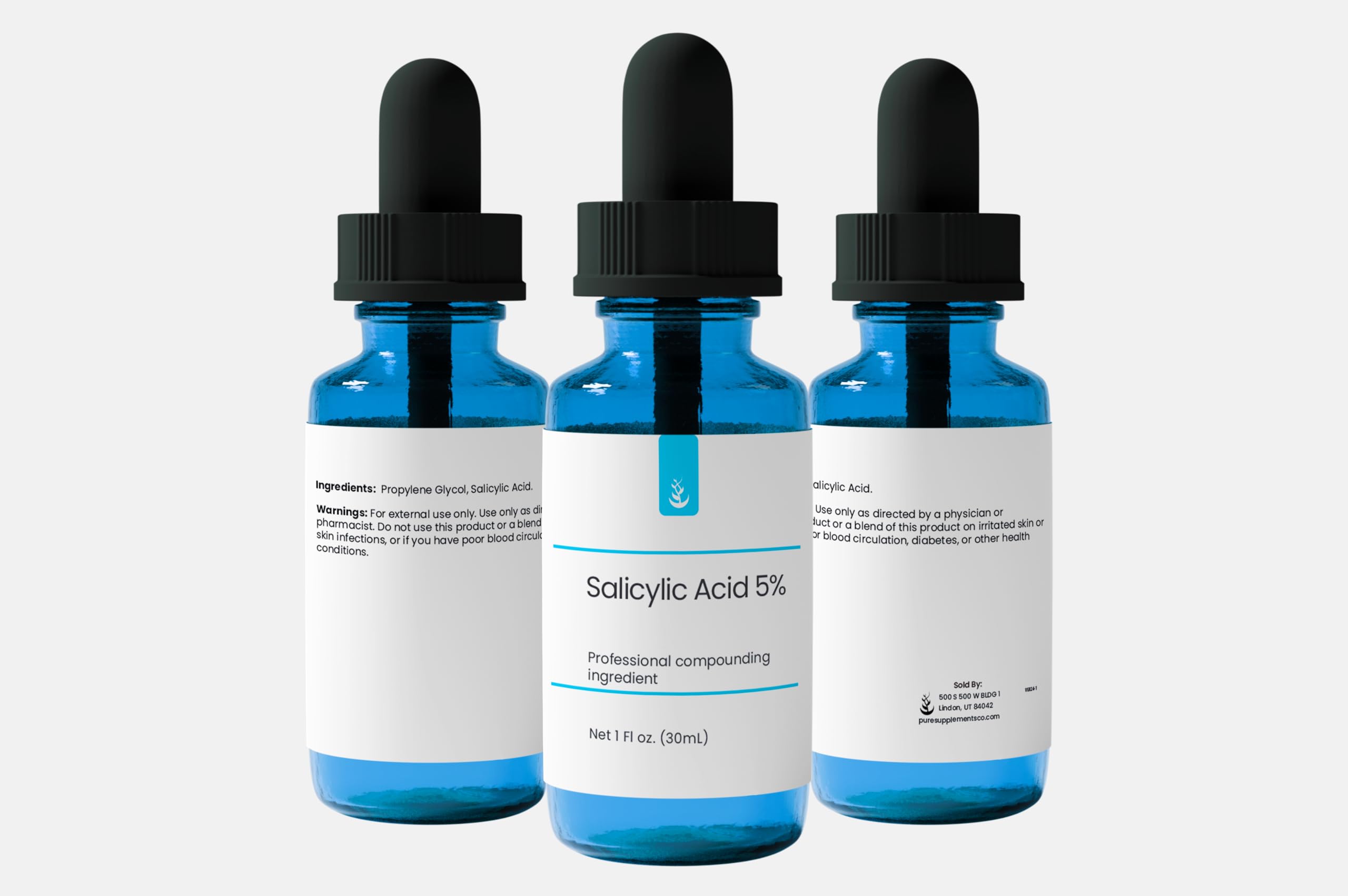 Pure Original Ingredients Salicylic Acid 5% Solution (30 mL), Pure & Simple Serum