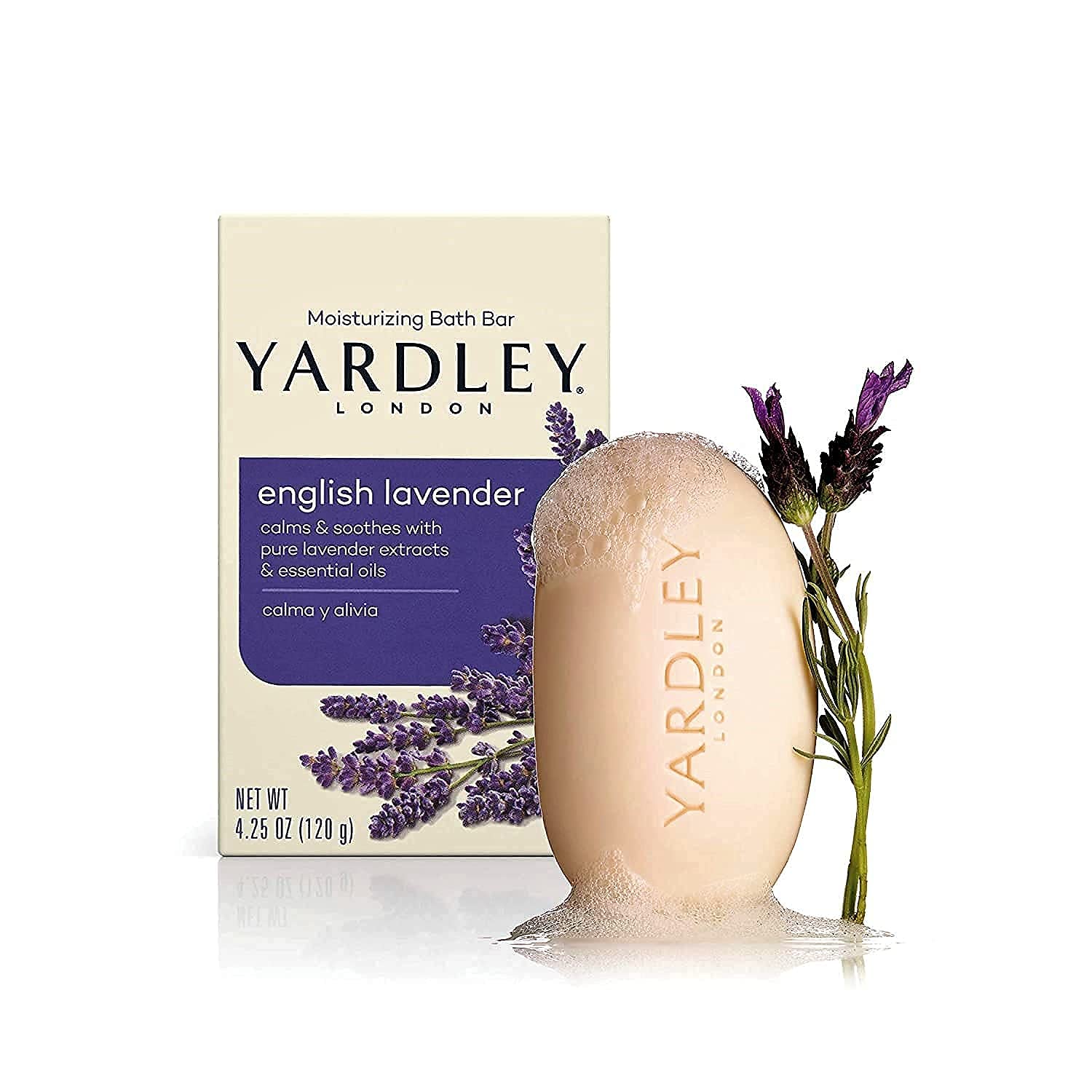 Yardley London English Lavender 4 Bar 4.25 oz (Packaging may vary)