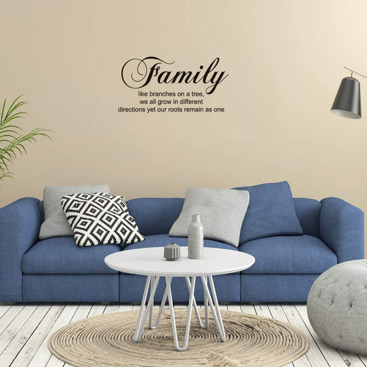 Family Like Branches on a Tree Wall Sticker Removable Home Decor Art Stickers (Family Tree)