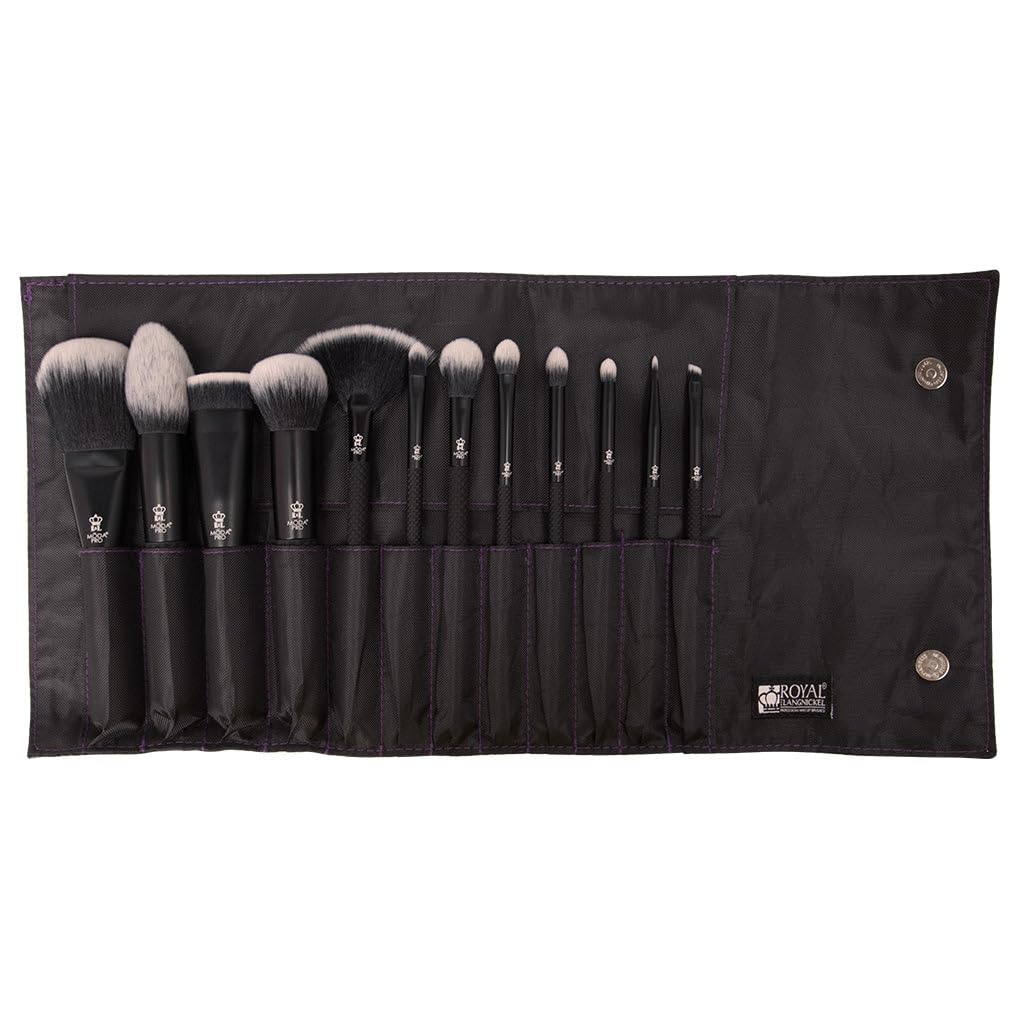 MODA Pro Full Face 13PC Makeup Brush Set with Travel Pouch