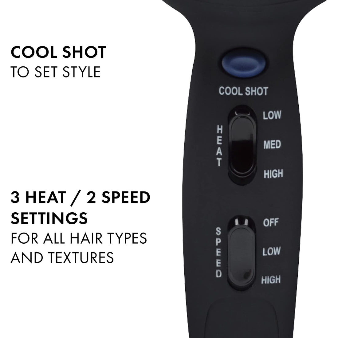 Hot Tools Professional 1069S 1600 Watt Professional Turbo Hair Dryer, Silver/Black