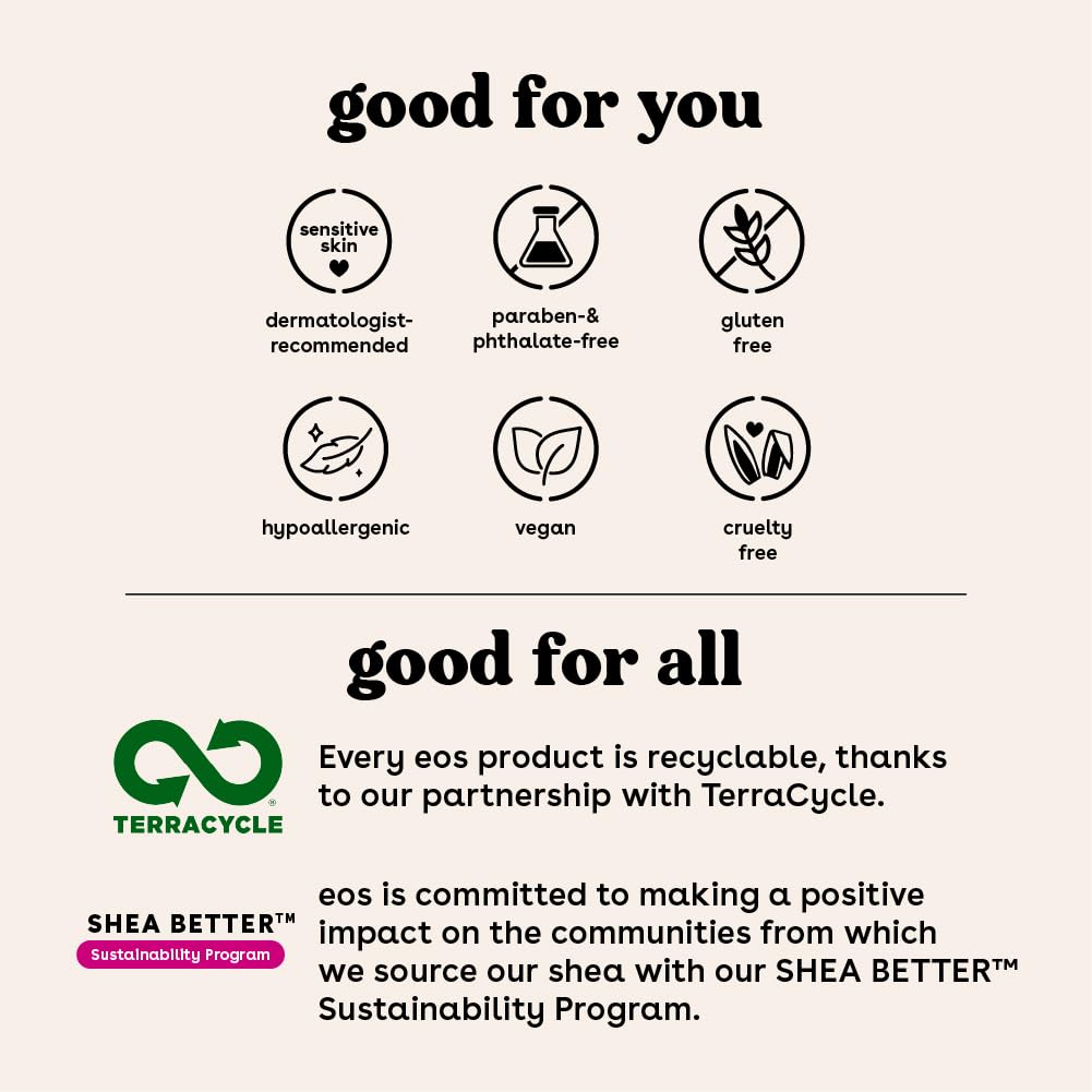 eos Cashmere Skin Collection Shave Oil, Vanilla Cashmere, Soothing and Moisturizing, Prevents Irritation and Razor Burn, Entire Bikini Area-Approved, 6 fl oz Packaging May Vary