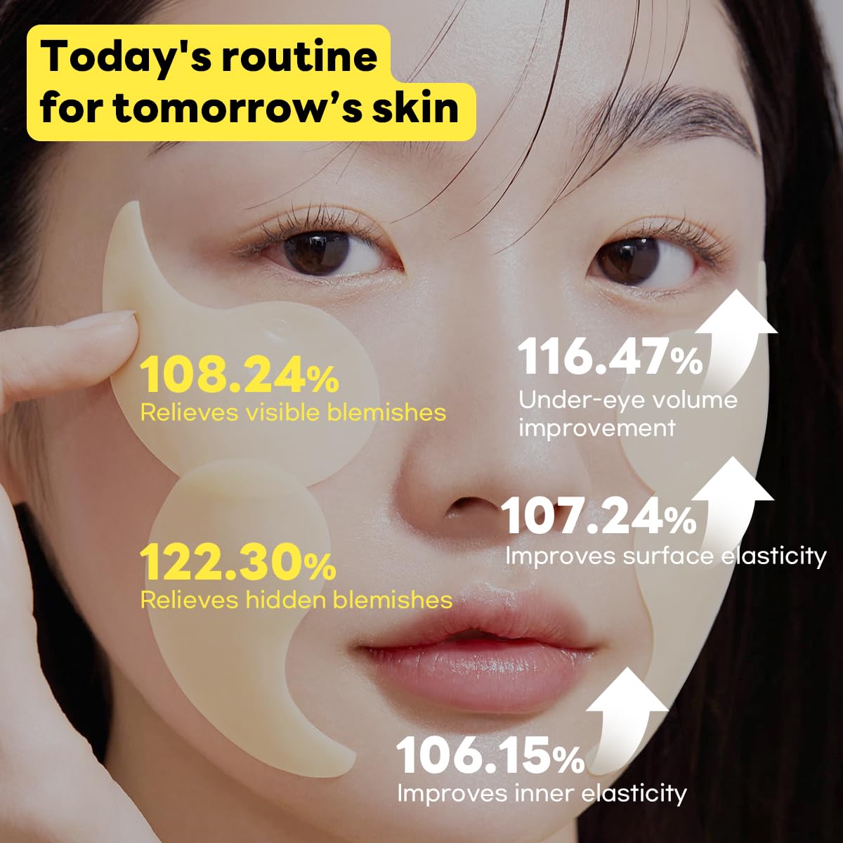 Mediheal Vita Collagen Under Eye Patches for - Korean Hydrogel Eye Pads with 7 Vitamin & 5 Micro Collagen. Moisturizng & Non Irritating Eye Gel Mask. Sealing Cap Included.