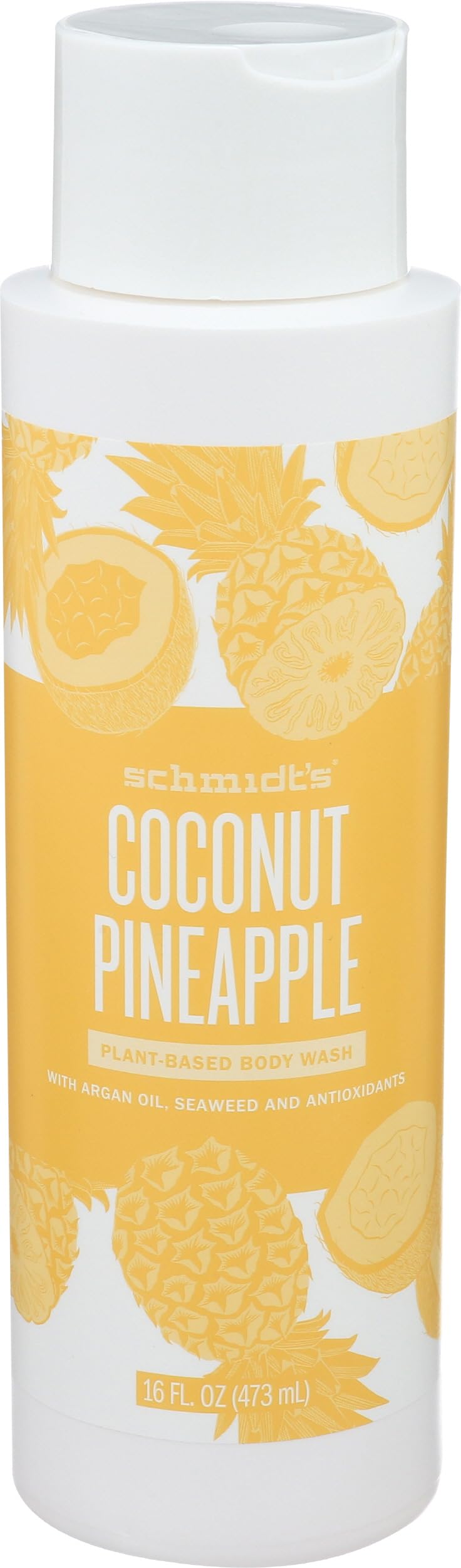 Schmidts Deodorant, Body Wash Coconut Pineapple, 16 Ounce
