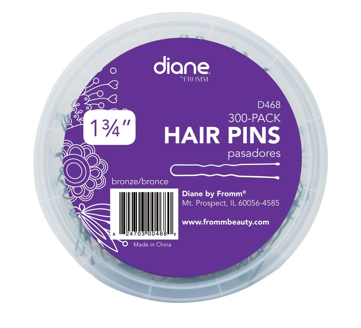 Diane Hair Pins, Bronze, 1-3/4 Inch, 300 Count