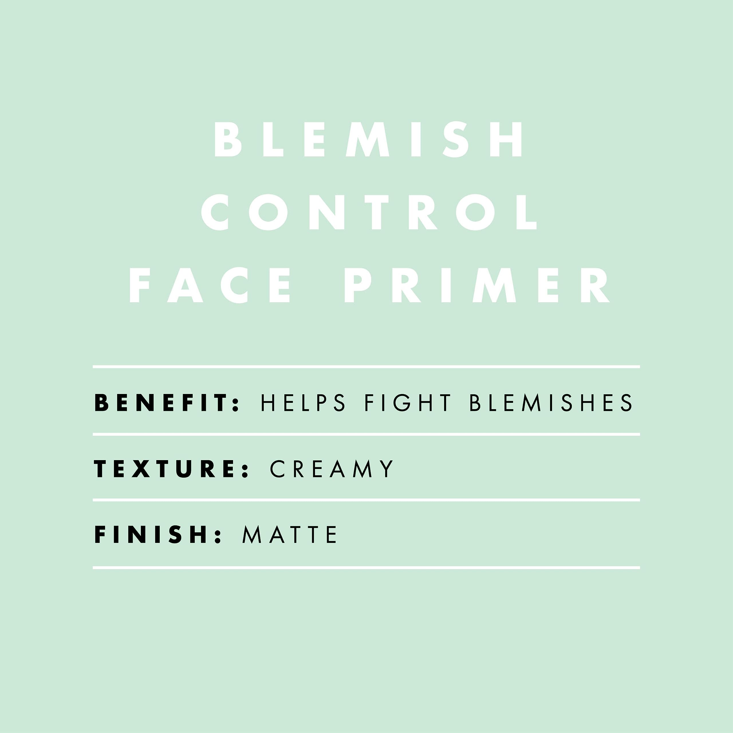 e.l.f. Blemish Control Face Primer, Soothing & Hydrating Makeup Primer For Fighting Blemishes, Grips Makeup To Last, Vegan & Cruelty-free, Large