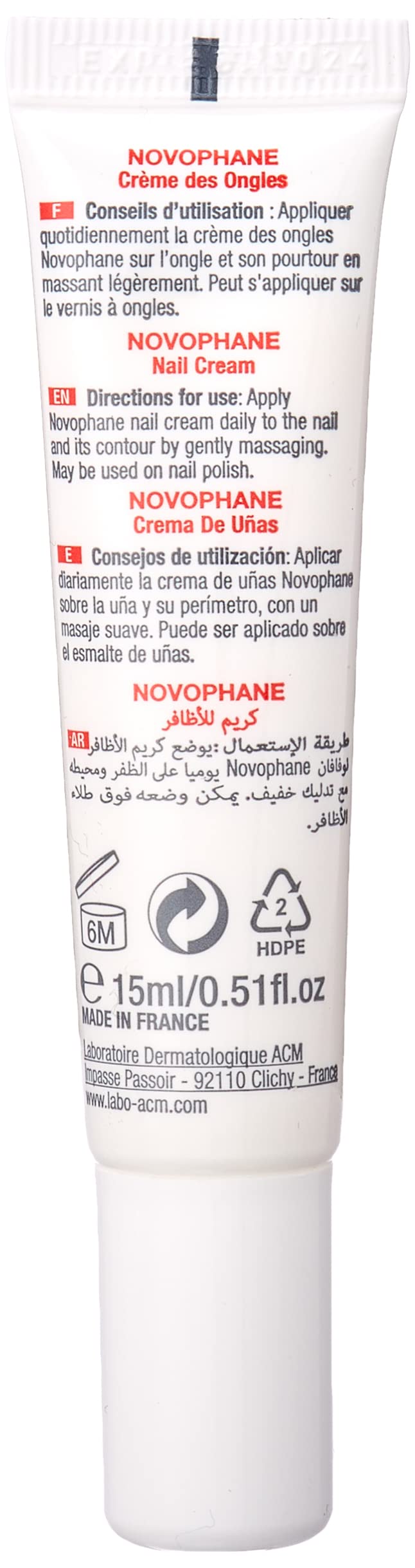 Creme Ongles 15ml Novophane Acm