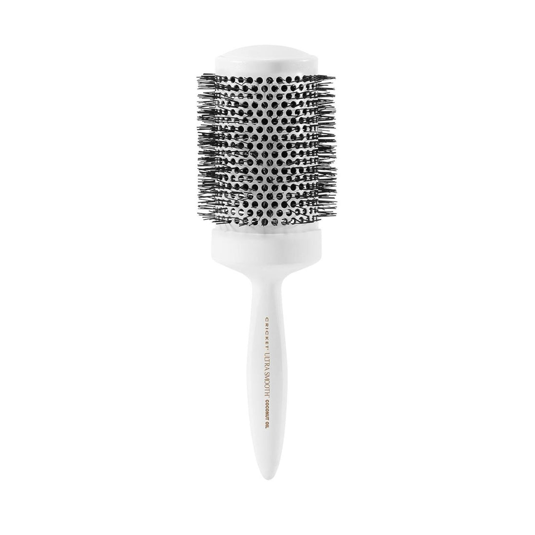 Cricket Ultra Smooth Coconut 2.5” Thermal Ceramic Barrel Hair Brush Anti-Static Heat-Resistant Hairbrush for Blow Drying, Curling and Styling All Hair Types