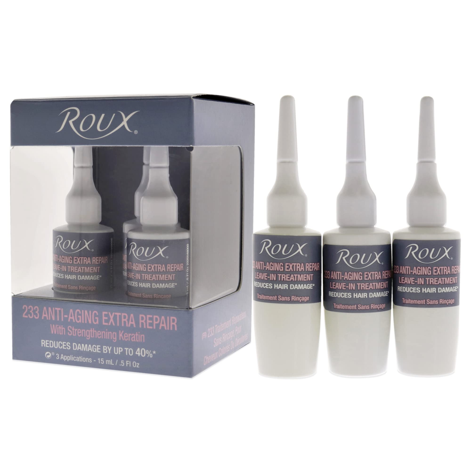 Roux Leave-in Treatment #233 Anti Aging Extra Repair - By 40% / 3pk x 0.5 oz
