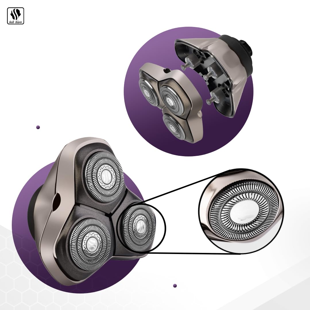 Skull Shaver Forte PRO 3 Head Replacement Blade | Electric shaver replacement heads