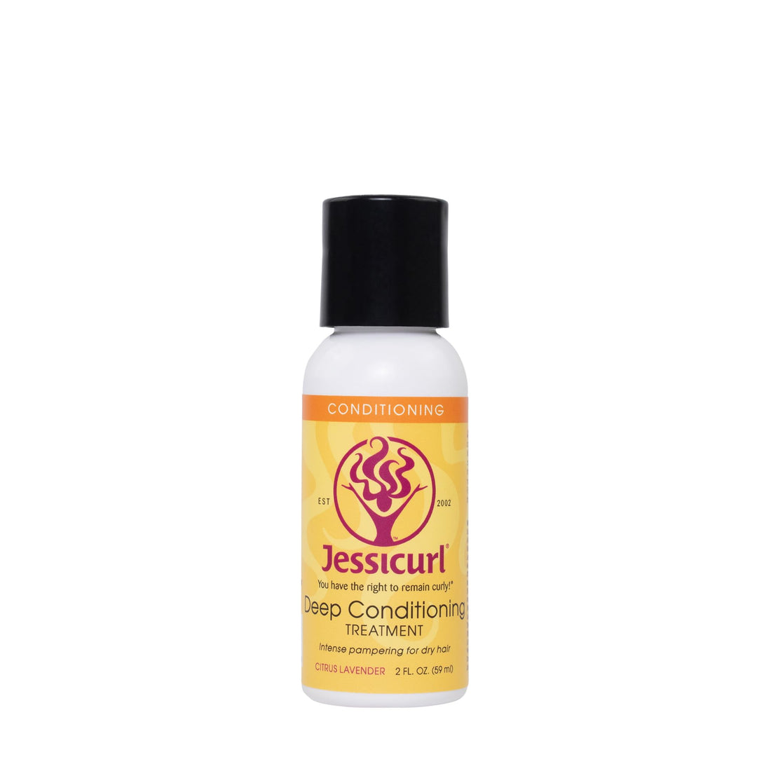 Jessicurl, Deep Conditioning Treatment, Citrus Lavender, 2 Fl oz. Deep Conditioner for Dry Damaged Hair, great Anti Frizz Hair Mask and Leave in Conditioner for Curly Hair
