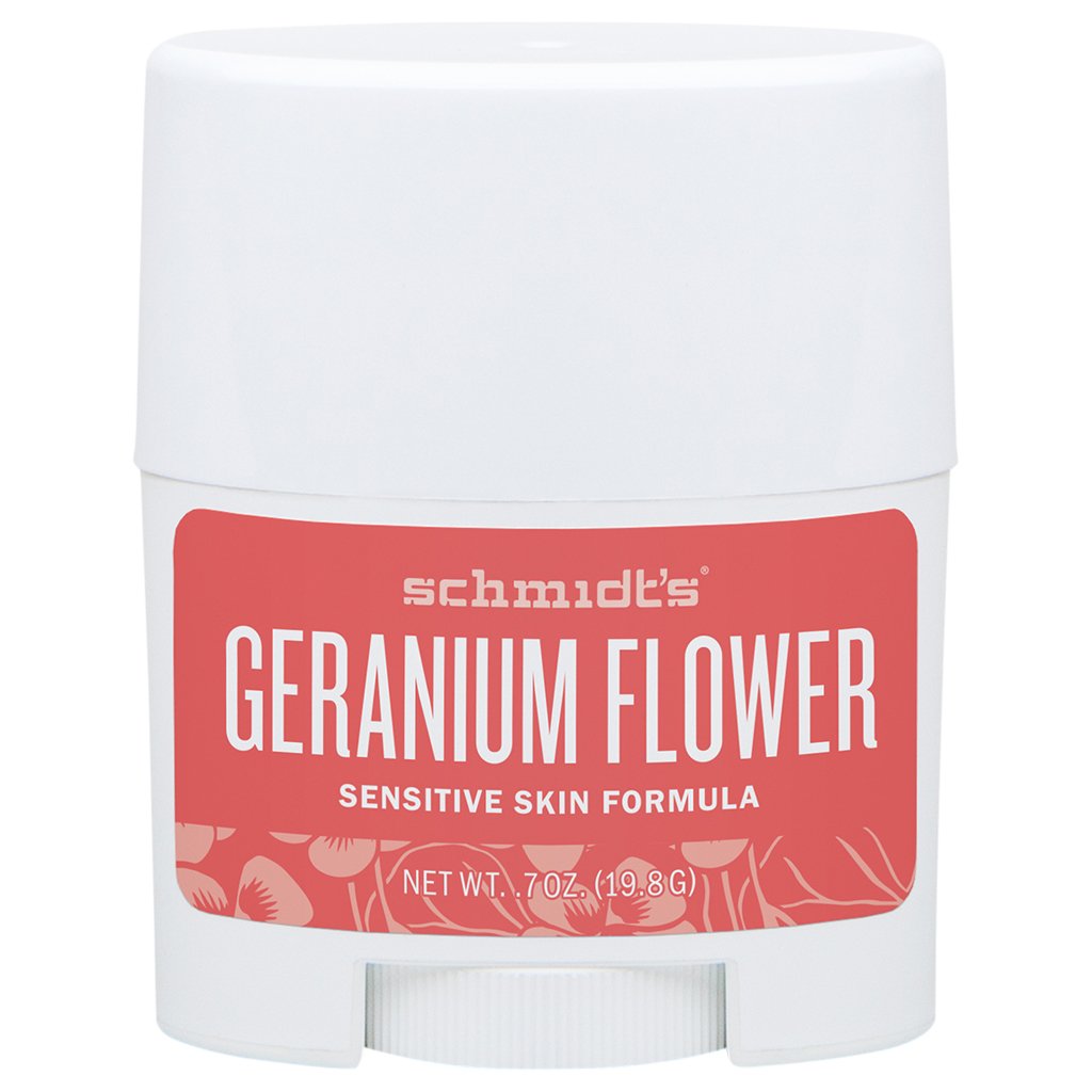 Schmidt'S - Travel Size Sensitive Skin Deodorant Stick Geranium Flower 0.7 Oz. 176458