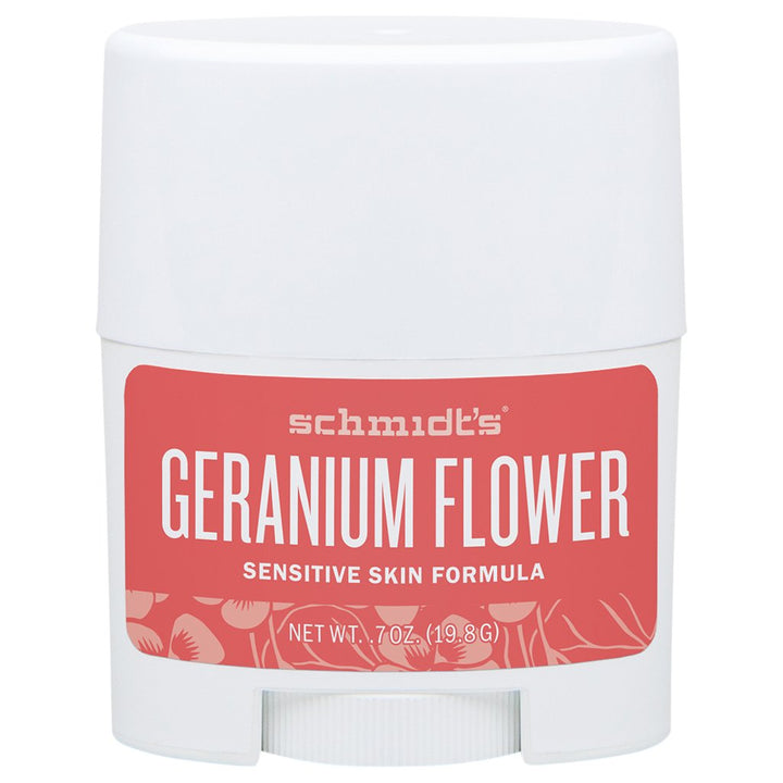 Schmidt'S - Travel Size Sensitive Skin Deodorant Stick Geranium Flower 0.7 Oz. 176458