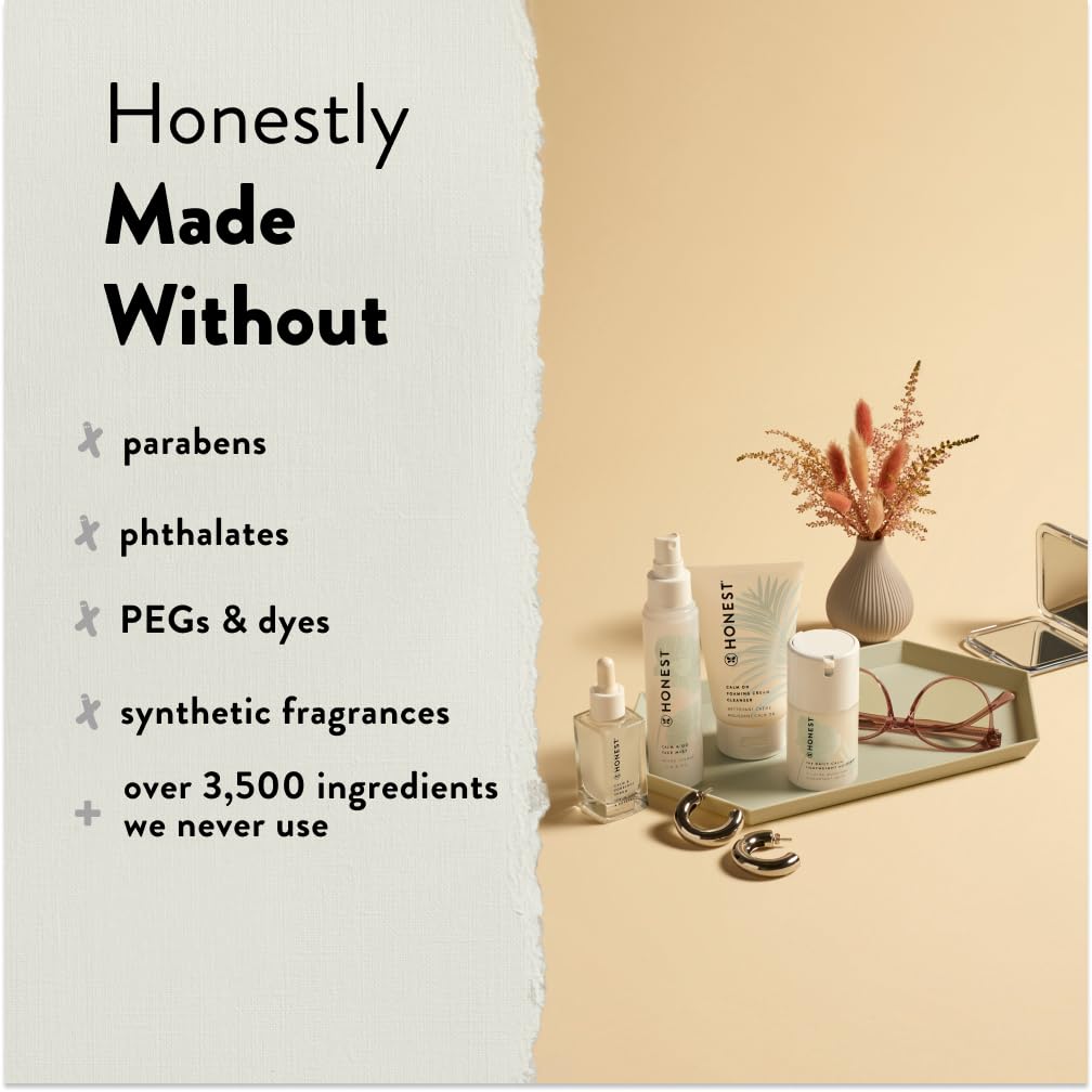 Honest Beauty Calm On Foaming Cream Cleanser, 4 Fl Oz