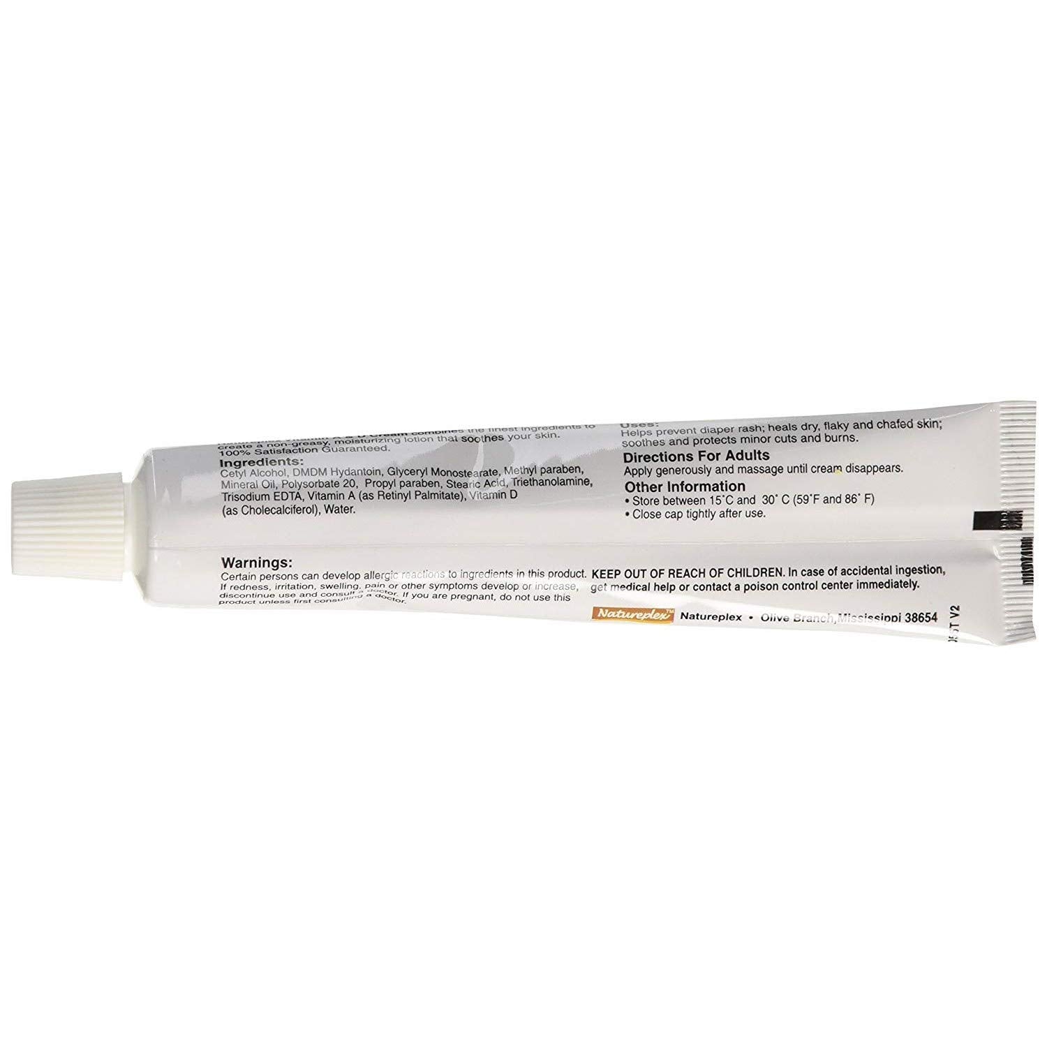 Vitamin A & D Cream - Prevent Diaper Rash, 1.5 oz,(Natureplex)