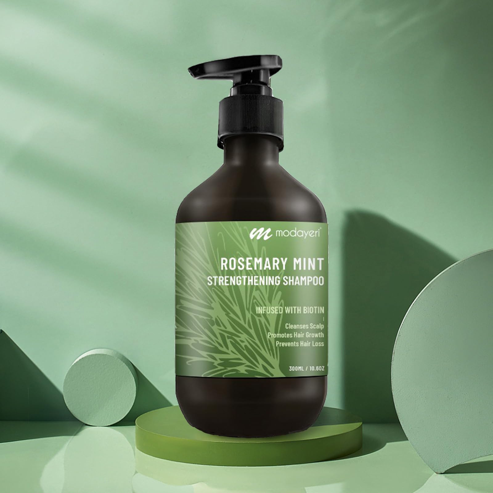 modayeri alisveriste yeni moda Rosemary Mint Strengthening Shampoo with Biotin - Provide Nourishment & Scalp Health, Cleanses and Helps Strengthen Hair, 10.14 Fl Oz.