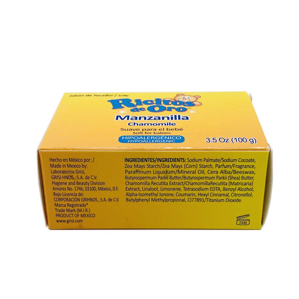 Ricitos De Oro Hypoallergenic Sensitive Baby Soap 3.5 oz