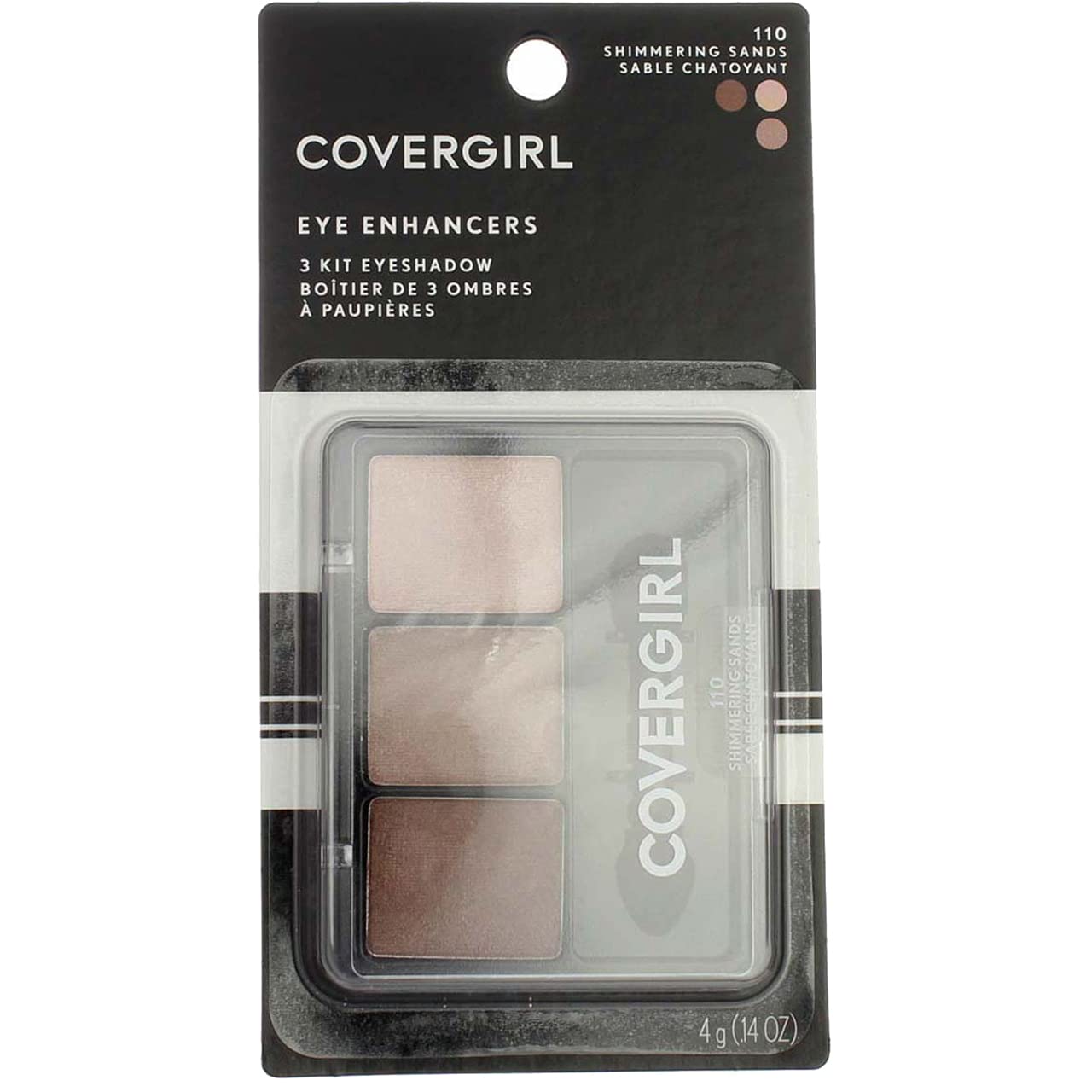 Cover Girl Eye Enhancers Quick-Kit-Trio Shadow 110 Shimmering Sands